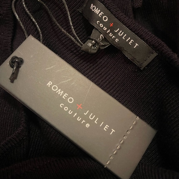 Romeo and Juliet couture black tie sleeve dress size small new with tags - Picture 3 of 7